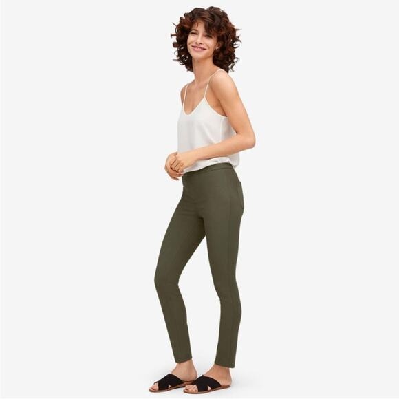 The Reset R Label Hunter Green High Rise Skinny Stretch Dress Pants Trousers XS - Picture 1 of 12